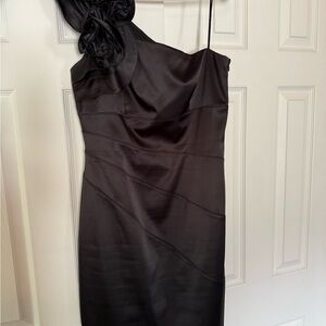 Jessica Simpson Black One-Shoulder Dress